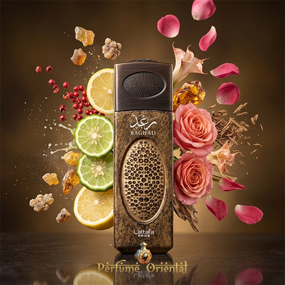 Perfume Raghad Lattafa Pride Con Limón, Bergamota, Rosa, Ámbar Y Vainilla