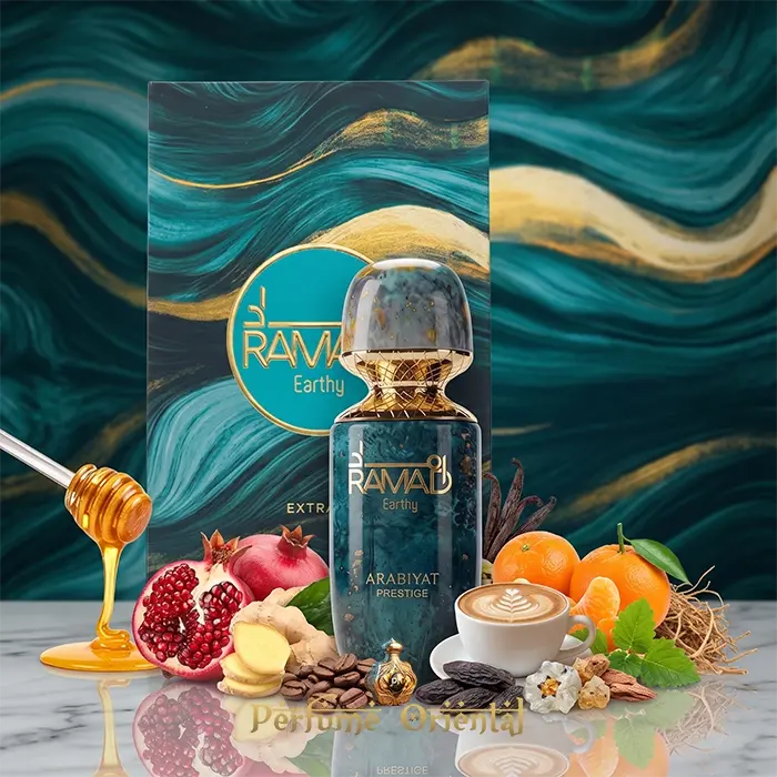 Ramad Earthy Arabiyat Prestige Perfume Con Caja Presentación Completa Fragancia Árabe Dulce Especiada
