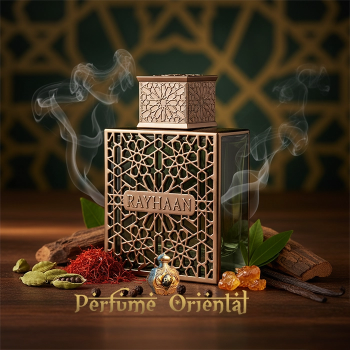 Perfume masculino RAYHAAN TERRA 100ML – Fragancia cálida y elegante con notas de cardamomo, limón y pachulí.
