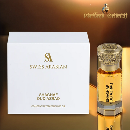 Perfume Concentrado SHAGHAF OUD AZRAQ-12ml-Swiss Arabian aceite 12ml