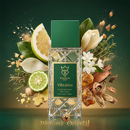 Perfume Vibration Bujairami Con Bergamota, Jazmín, Magnolia, Ámbar Y Pachulí