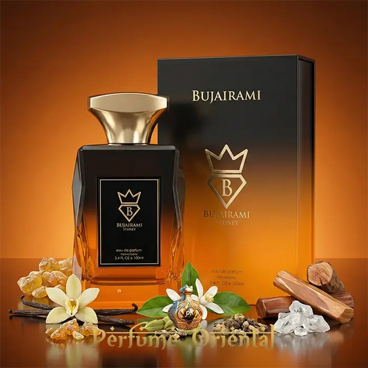 Agha Eau de Parfum 100ml Bujairami Perfumes perfume oriental con caja y notas ambaradas y especiadas