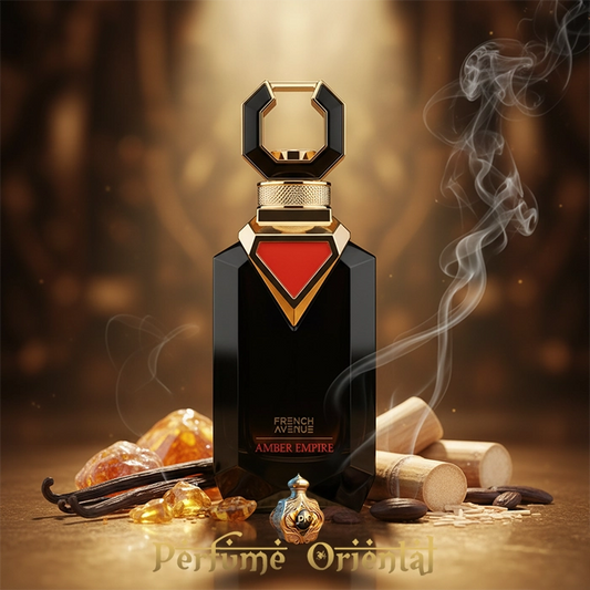 AMBER EMPIRE perfume oriental con ámbar, vainilla y sándalo FRENCH AVENUE