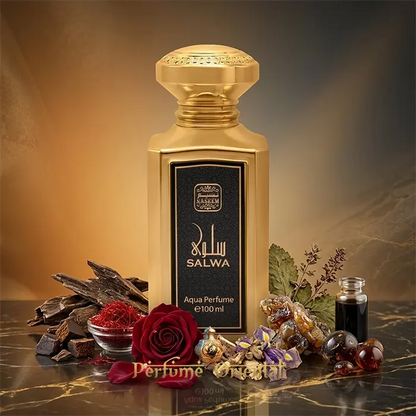 Salwa Perfume Arabe Unisex Sin Alcohol Oud Azafran Rosa Oriental Amaderado Resinoso Elegante Y Profundo