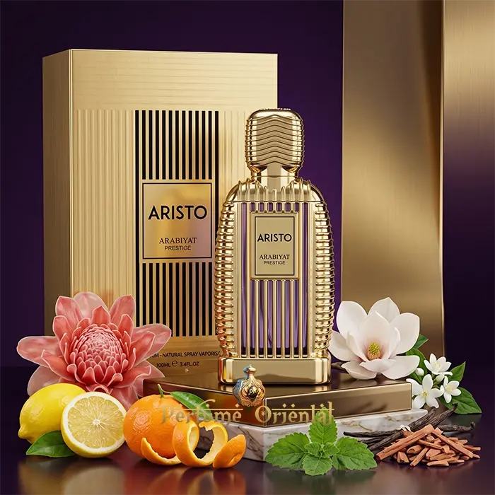 Aristo Arabiyat Prestige Perfume Con Caja Presentación Completa Fragancia Amaderada Con Sándalo Y Almizcle
