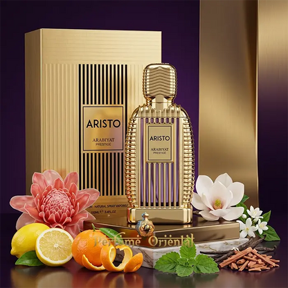 Aristo Arabiyat Prestige Perfume Con Caja Presentación Completa Fragancia Amaderada Con Sándalo Y Almizcle