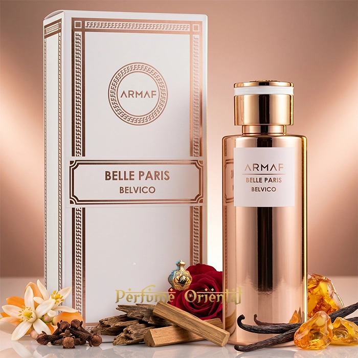 Belle Paris Belvico Armaf Perfume Con Caja Presentación Completa Fragancia De Lujo Con Rosa Y Ámbar