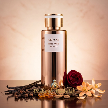 Belle Paris Belvico Armaf Perfume Eau De Parfum Fragancia Oriental Con Rosa Oud Y Vainilla Masculina