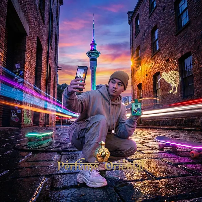 Street Origins Auckland Rush perfume Fragrance World lifestyle urban city night shot youthful fragrance