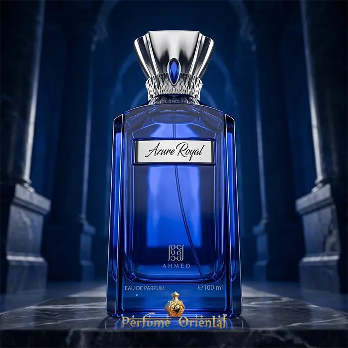 Azure Royal Ahmed Al Maghribi Perfume Arabe Unisex 100ml Acuatico Citrico Con Bergamota Mandarina Y Notas Marinas