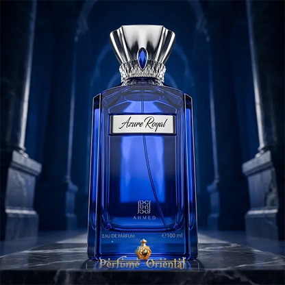 Azure Royal Ahmed Al Maghribi Perfume Arabe Unisex 100ml Acuatico Citrico Con Bergamota Mandarina Y Notas Marinas