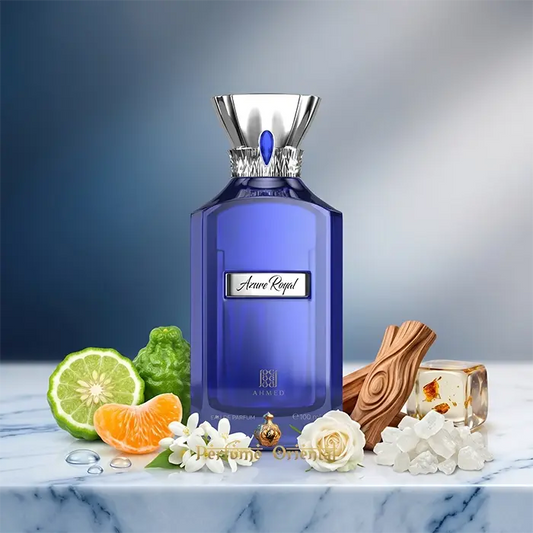Azure Royal Perfume Unisex Acuatico Moderno Con Notas Citrico Marinas Florales Y Fondo Amaderado Suave
