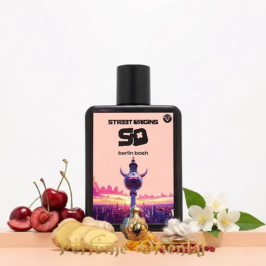 Perfume árabe Berlin Bash Street Origins 75ml – fragancia intensa con cereza, especias y maderas
