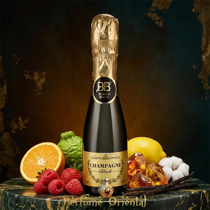 bharara champagne black perfume arabe hombre 100ml fragancia citrica fresca con vainilla almizcle blanco y ambar perfume elegante