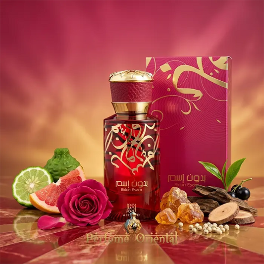 Bidun Esam Ahmed Al Maghribi Con Caja Perfume Arabe Elegante Citrico Floral Con Oud Y Maderas Calidas