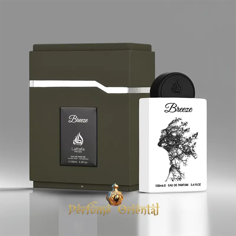 Perfume Oriental BREEZE -Lattafa Pride con caja y botella 