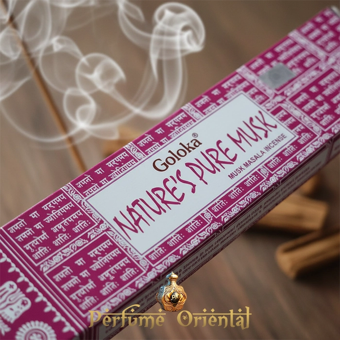 Incienso natural de musk GOLOKA – Ideal para purificar el ambiente y atraer serenidad interior.