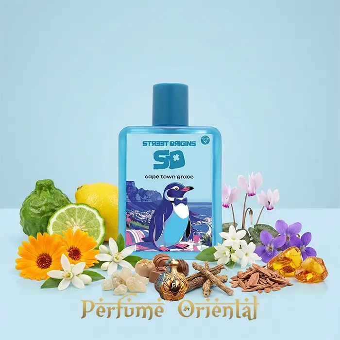 Street Origins Cape Town Grace perfume bottle Fragrance World 75ml citrus floral woody product shot