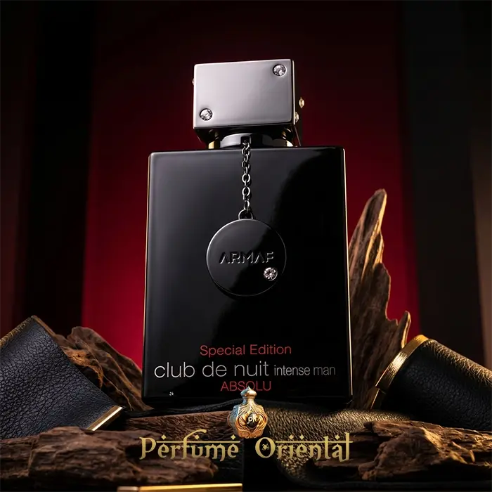 Club De Nuit Intense Man Absolu Armaf Perfume Botella Hero Shot Diseño Negro Aroma Masculino Intenso