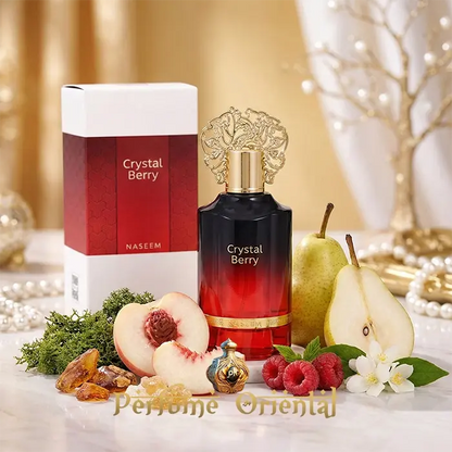 Crystal Berry 55ml Aqua Perfume Naseem con caja original, perfume árabe frutal gourmand sin alcohol