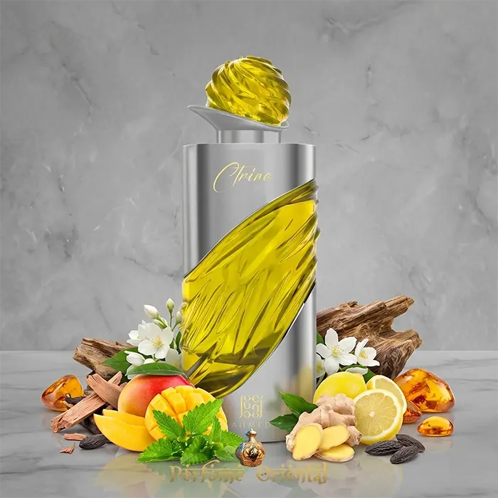 ctrine ahmed al maghribi perfume arabe unisex intenso con notas citricas frutales y fondo oud ambarado sofisticado
