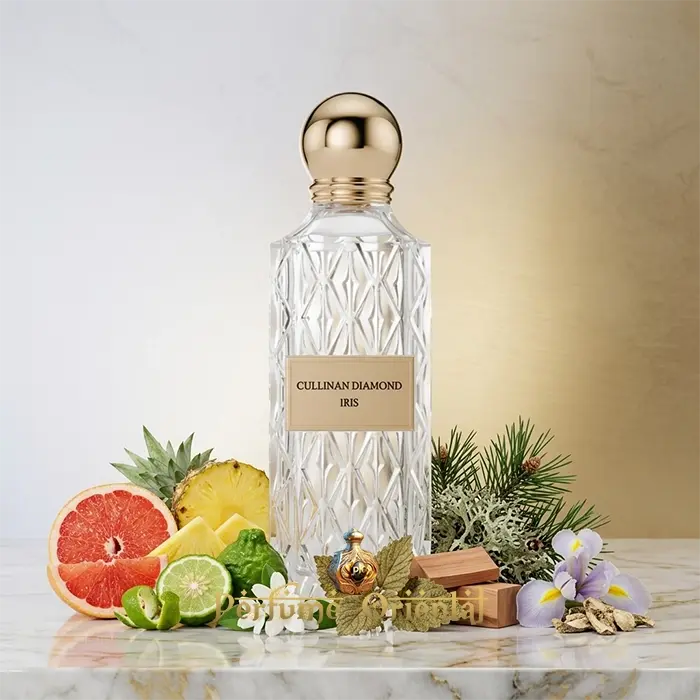 cullinan diamond iris ibrahim al qurashi perfume arabe hombre 150ml fragancia fresca afrutada con iris y maderas elegante lujo