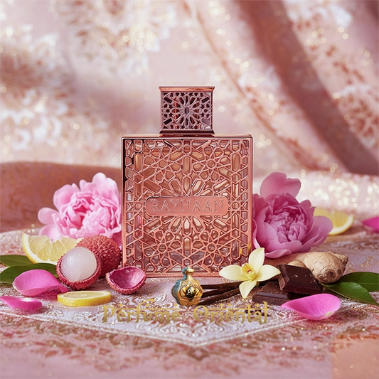 Rayhaan Divine Eau de Parfum 100ml, Perfume femenino oriental con rosa y pachulí, Perfume RAYHAAN DIVINE