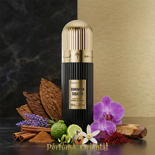 dominican tobacco ibrahim al qurashi perfume arabe hombre 100ml extrait fragancia tabaco especiado fresco con notas citricas lujo