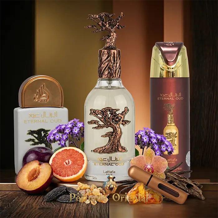 Eternal Oud Lattafa Set Perfume Arabe Unisex Dulce Con Vainilla Ambar Y Oud Fragancia Oriental Gourmand Elegante Y Duradera