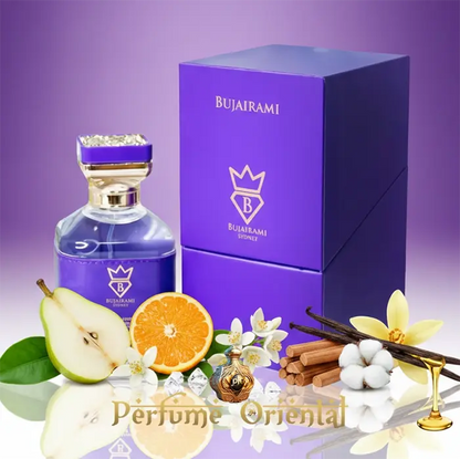 Executor Extrait de Parfum 100ml Bujairami perfume dulce con caja morada y notas frutales