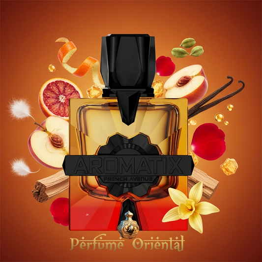 FORBIDDEN FRUIT de AROMATIX X FRENCH AVENUE – perfume oriental amaderado frutal masculino con bergamota, manzana roja, ámbar y sándalo – Perfume Oriental