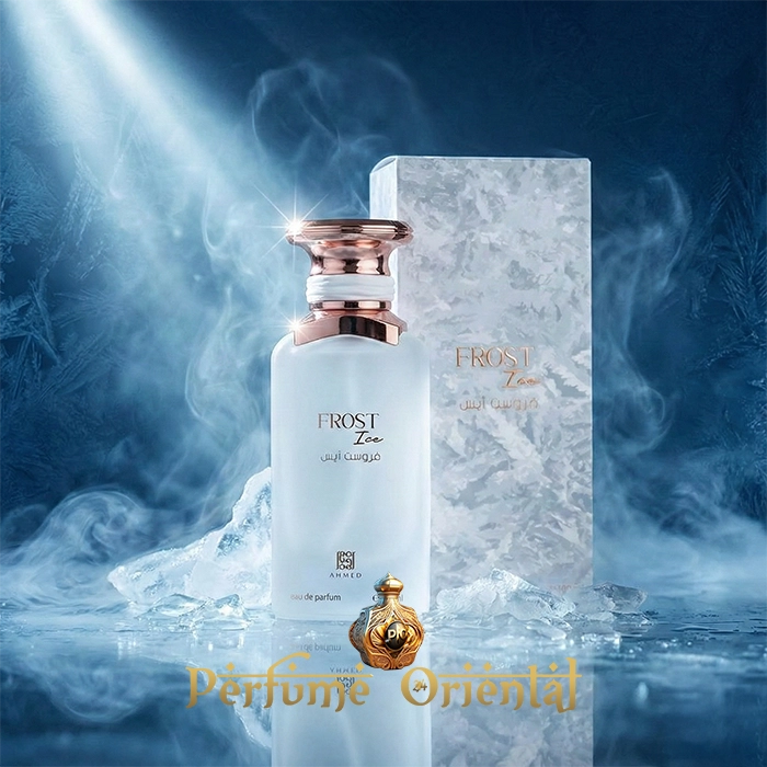 Frost Ice Ahmed Al Maghribi eau de parfum fresh aquatic woody arabic perfume luxury niche fragrance