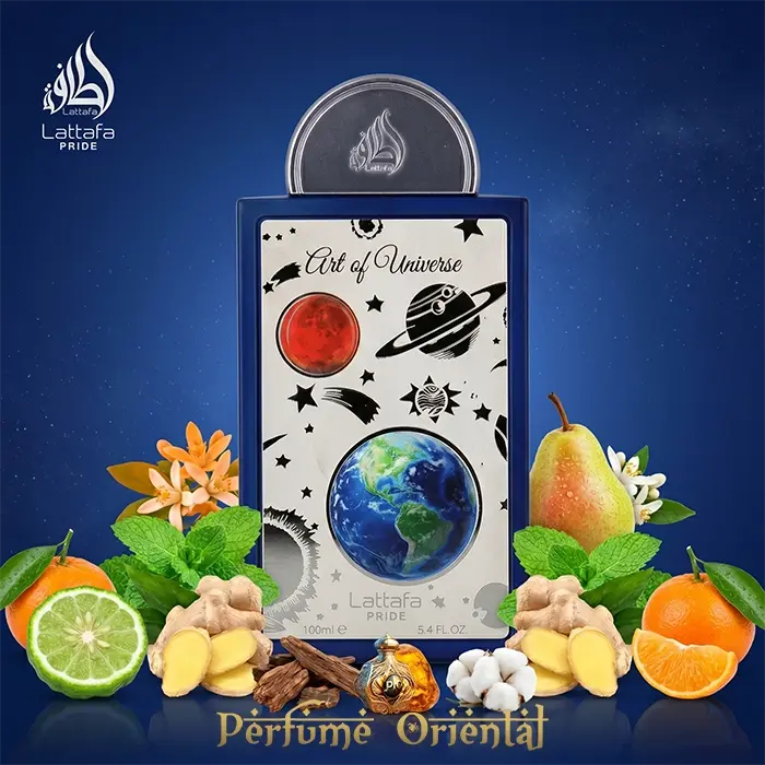 Art Of Universe Lattafa Set Perfume Arabe Masculino Con Notas Citrico Especiado Amaderado Y Almizclado Regalo De Lujo