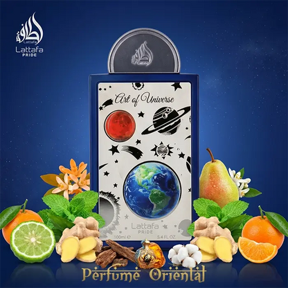 Art Of Universe Lattafa Set Perfume Arabe Masculino Con Notas Citrico Especiado Amaderado Y Almizclado Regalo De Lujo