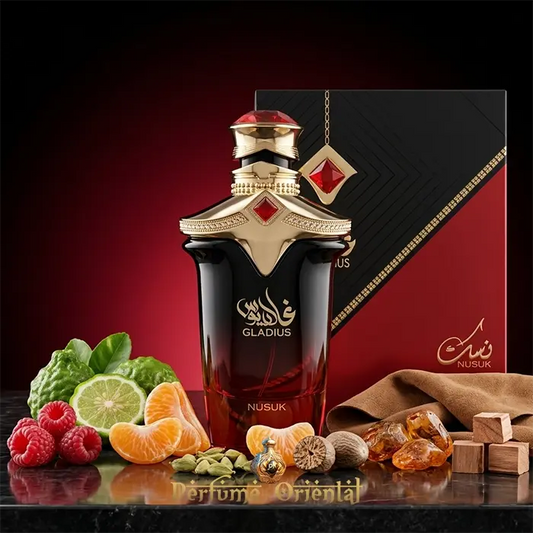Gladius Nusuk Perfume Arabe Hombre Con Caja 100ml Fragancia Amaderada Especiada Con Toque Afrutado Y Fondo Calido Elegante