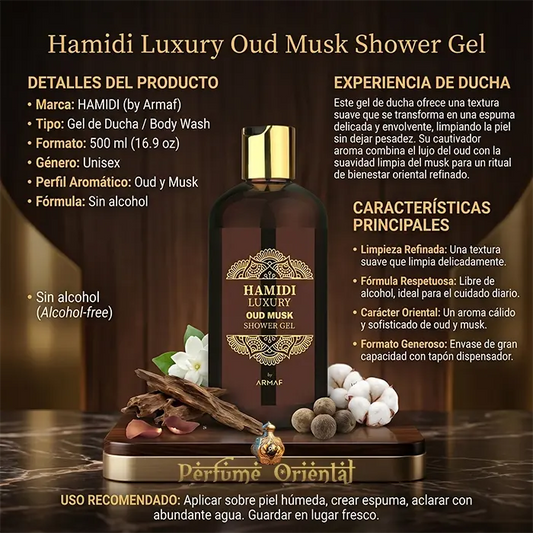 Hamidi Luxury Oud Musk Shower Gel de HAMIDI