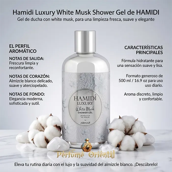 Hamidi Luxury White Musk Shower Gel 500ml Unisex