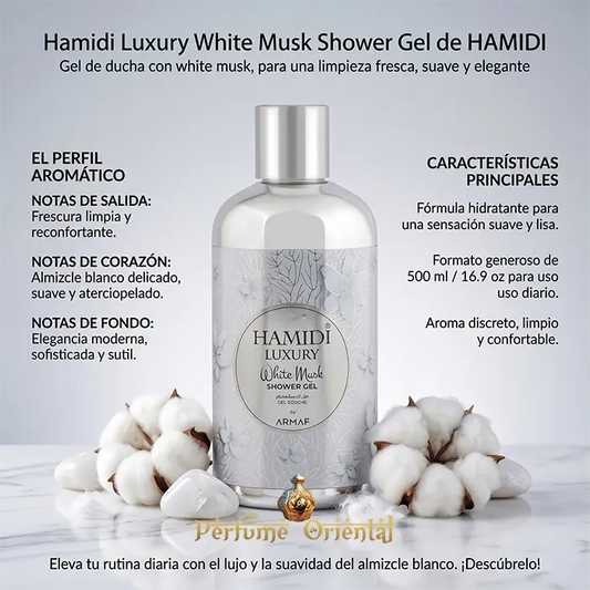 Hamidi Luxury White Musk Shower Gel 500ml Unisex