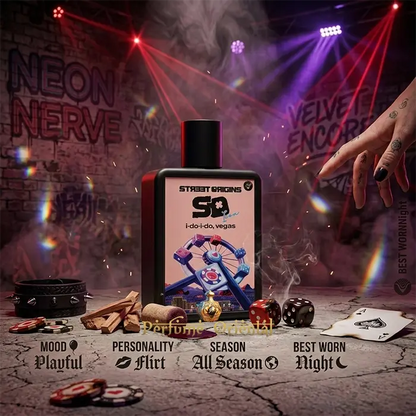 Street Origins I Do I Do Vegas Extrait 75ml Fragrance World perfume oriental gourmand con vainilla, cacao y especias