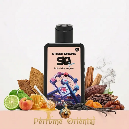 I Do I Do Vegas 75ml Extrait perfume árabe Street Origins Fragrance World notas miel cacao madera y frutas