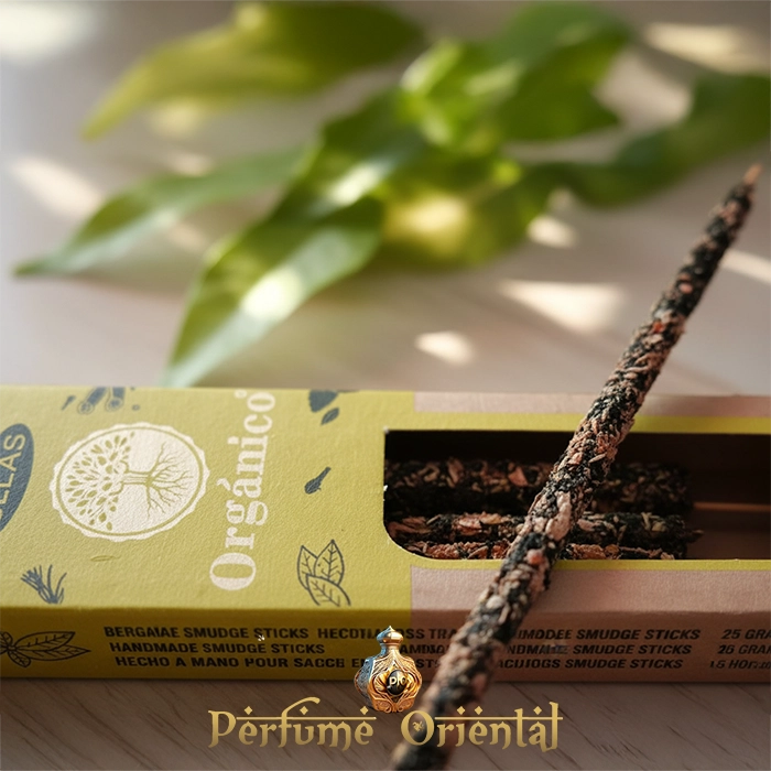 Incienso natural de bergamota ULLAS – Ideal para limpieza energética y equilibrio emocional.