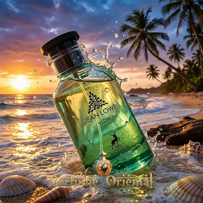 Perfume árabe Jean Lowe Vibe 100ml Maison Alhambra fragancia fresca tropical con ambiente marino y veraniego