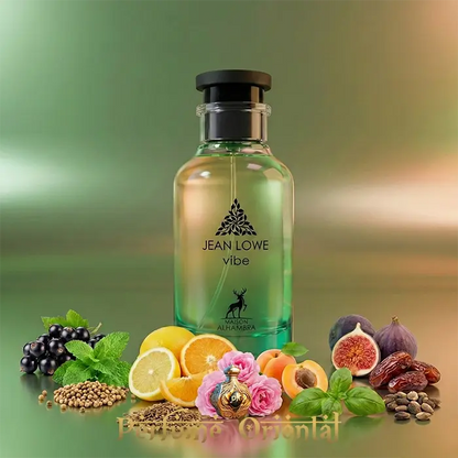 Jean Lowe Vibe 100ml Maison Alhambra perfume oriental fresco con cítricos, frutas y carácter luminoso