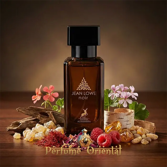 Perfume oriental Jean Lowe Noir 30ml Maison Alhambra con acordes cálidos, resinosos y especiados