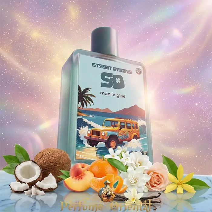 Perfume árabe Manila Glee Street Origins 75ml de Fragrance World – fragancia tropical frutal fresca con coco y mango