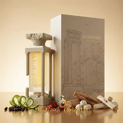Marmara French Avenue Extrait de Parfum 100ml perfume bottle with box luxury oriental fragrance product shot
