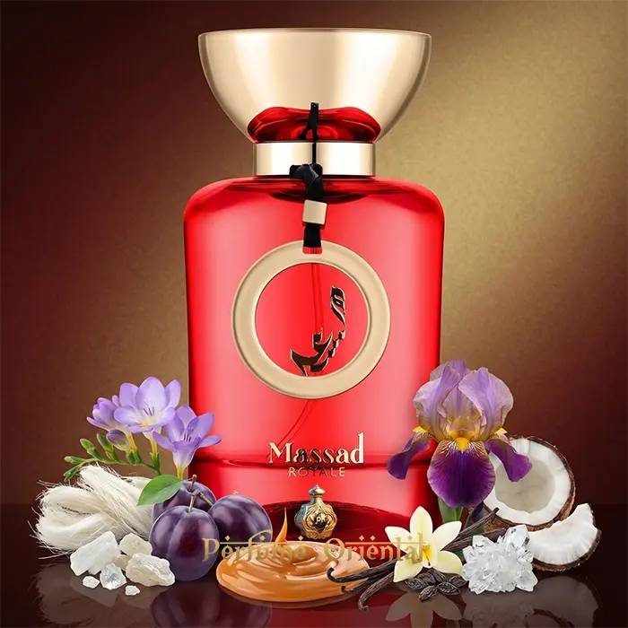 Massad Royale Perfume Arabe Dulce Con Ciruela Iris Y Vainilla Aroma Elegante Cremoso Y Moderno
