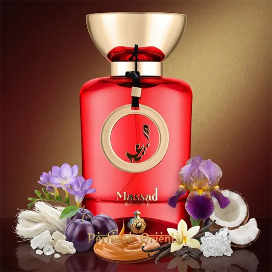 Massad Royale Perfume Arabe Dulce Con Ciruela Iris Y Vainilla Aroma Elegante Cremoso Y Moderno