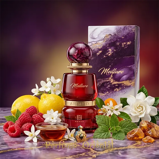 meillure ahmed al maghribi perfume arabe femenino 80ml con caja original fragancia dulce floral con miel y flores blancas