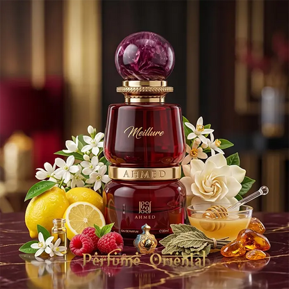 meillure ahmed al maghribi perfume arabe femenino fragancia floral afrutada gourmand con miel ambar y pachuli seductor